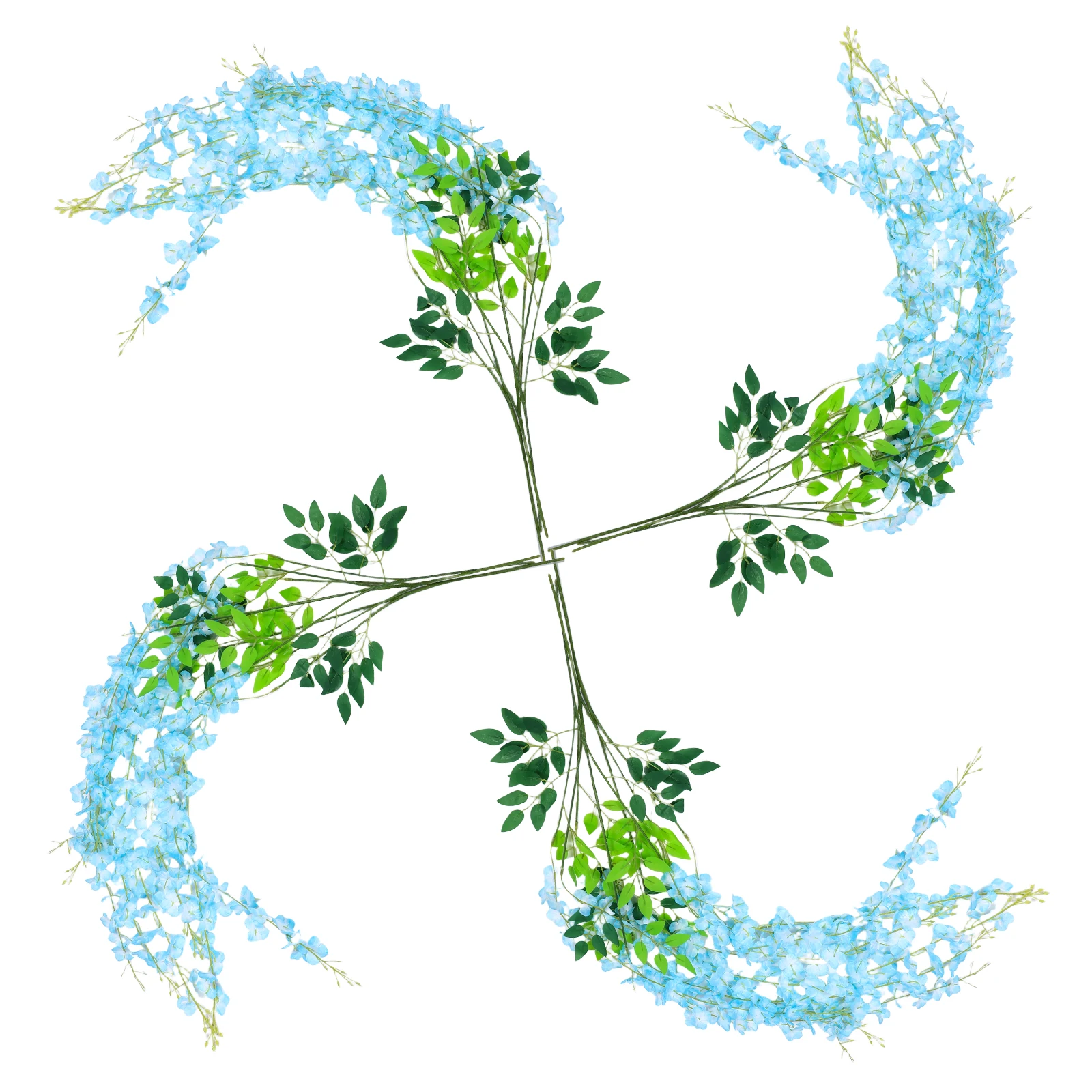 

12 Pcs Spring Wisteria Simulated Flower Decoration Plastic Artificial Outdoor Plants