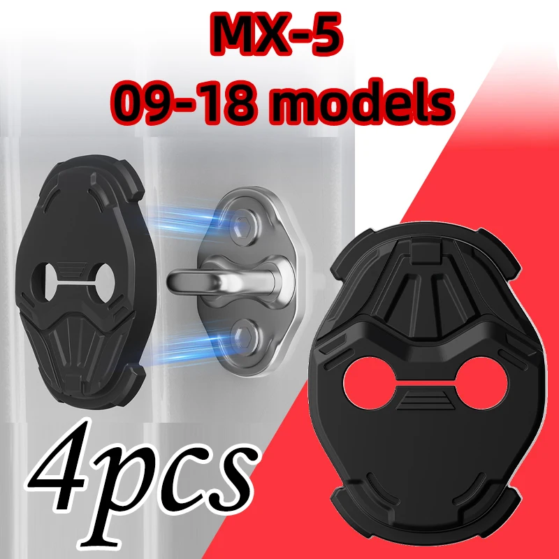 4Pcs Silicone Door Lock Covers For MX-5 09-18 models Door Lock Protector Set Car Accessories Holiday gift