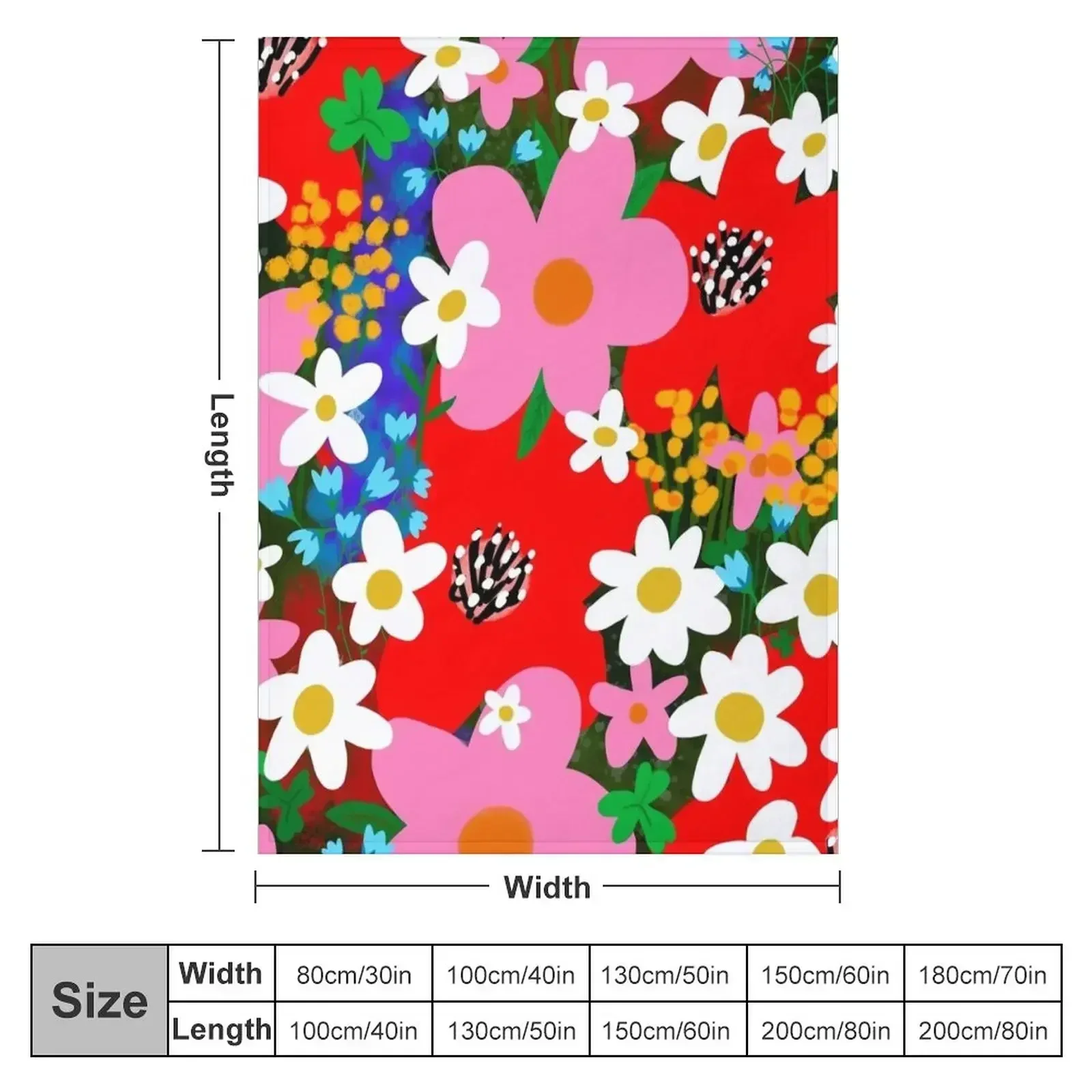 Flower Power! Throw Blanket Soft Big Hair warm for winter Stuffeds Comforter Summer Blankets