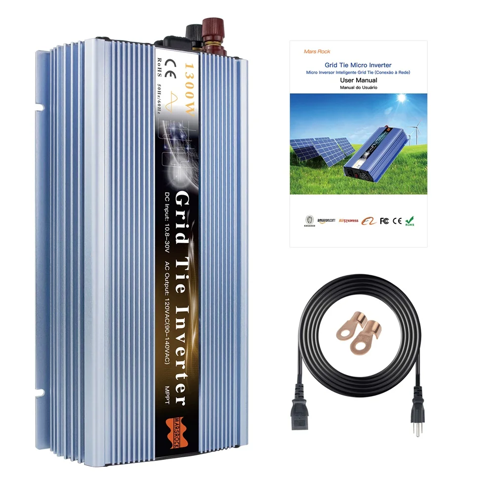 

1300W Solar Grid Connected Micro Inverter, MPPT Pure Sine Wave, Used For 1400W To 2000W 36V Solar Power Generation Systems