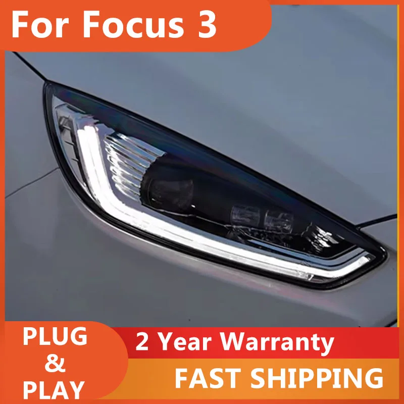 

Автомобильные аксессуары для Ford Focus 3: Фары 2015-2017, ДХО, указатели поворота, ближний/дальний свет, линзы проектора