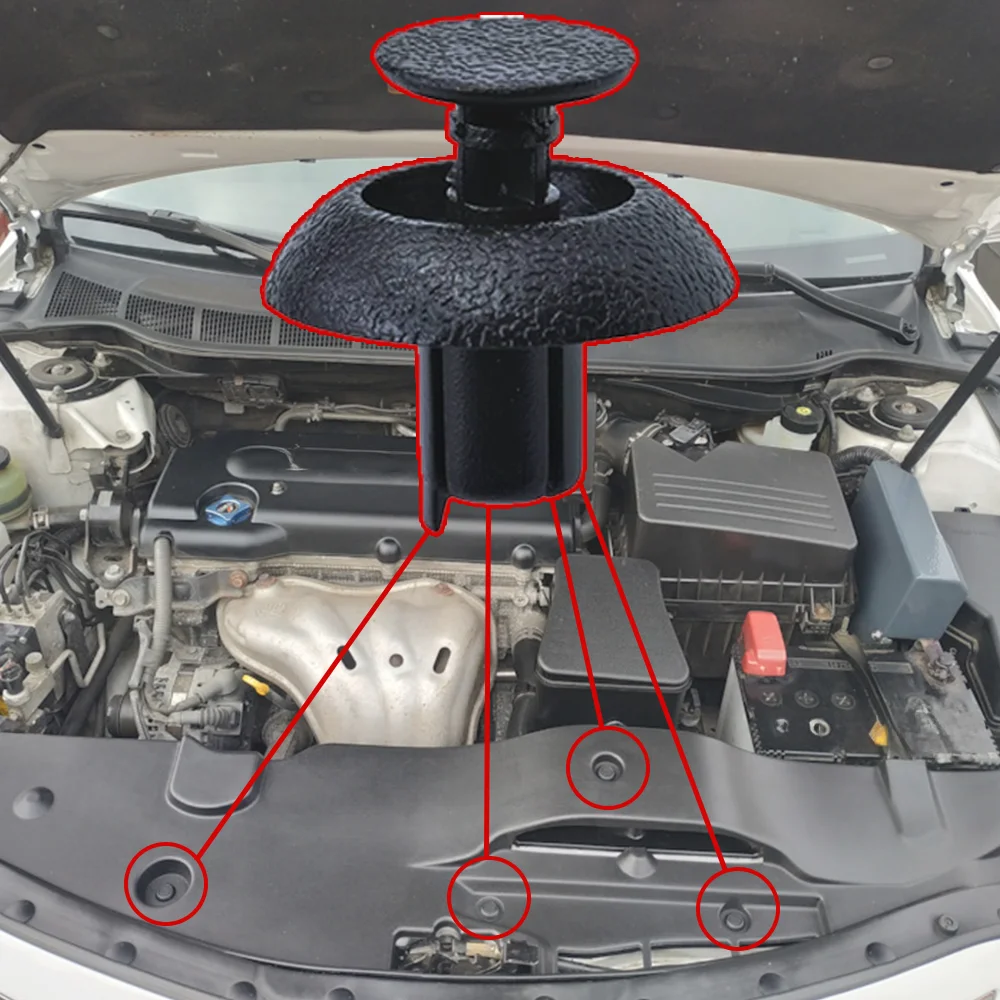 10x Do Toyota Chr Corolla Avensis T25 Camry Lexus RX Auto Panel Nit Zapięcie Zderzak Błotniki Pokrywa Stałe Klipsy 9046707211