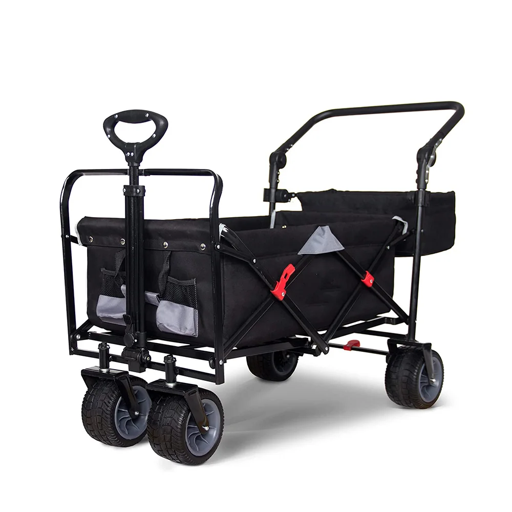 

Outdoor Utility Sports Camping Collapsible Foldable Beach Trolley Wagon Folding cart