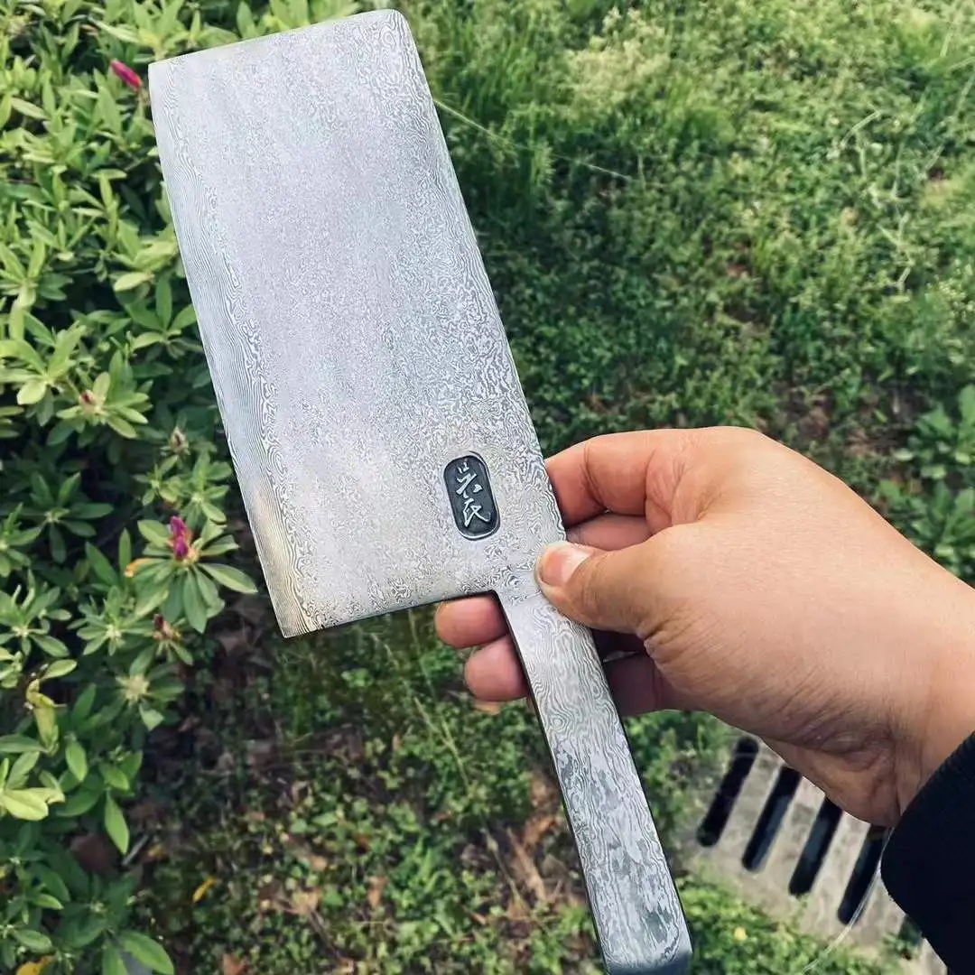 

7,5-дюймовый нож-измельчитель, кованое лезвие ручной работы из дамасской стали, нож для нарезки, универсальные кухонные ножи, инструменты для мяса и птицы