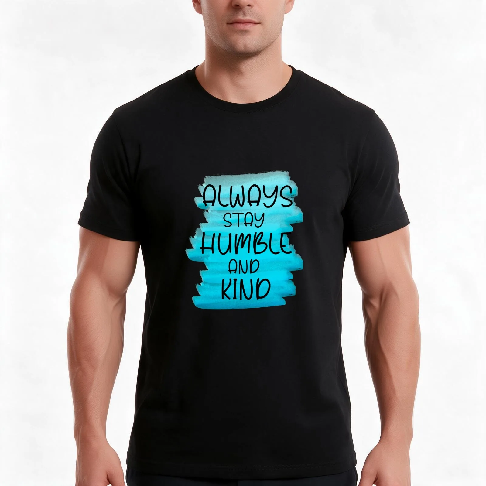 Always stay kind and humble T-Shirt, Summer Casual Cotton Tee, Oversized Streetwear Tops, Vintage Graphic Print, 100% Cotton