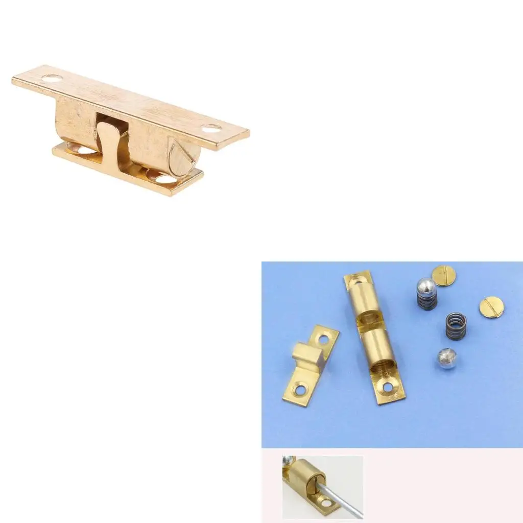 Cabinet Door Dual Ball Roller Catch for Latch Copper Tension for Latch Door Ball Catch Furniture Hardware Adjustable