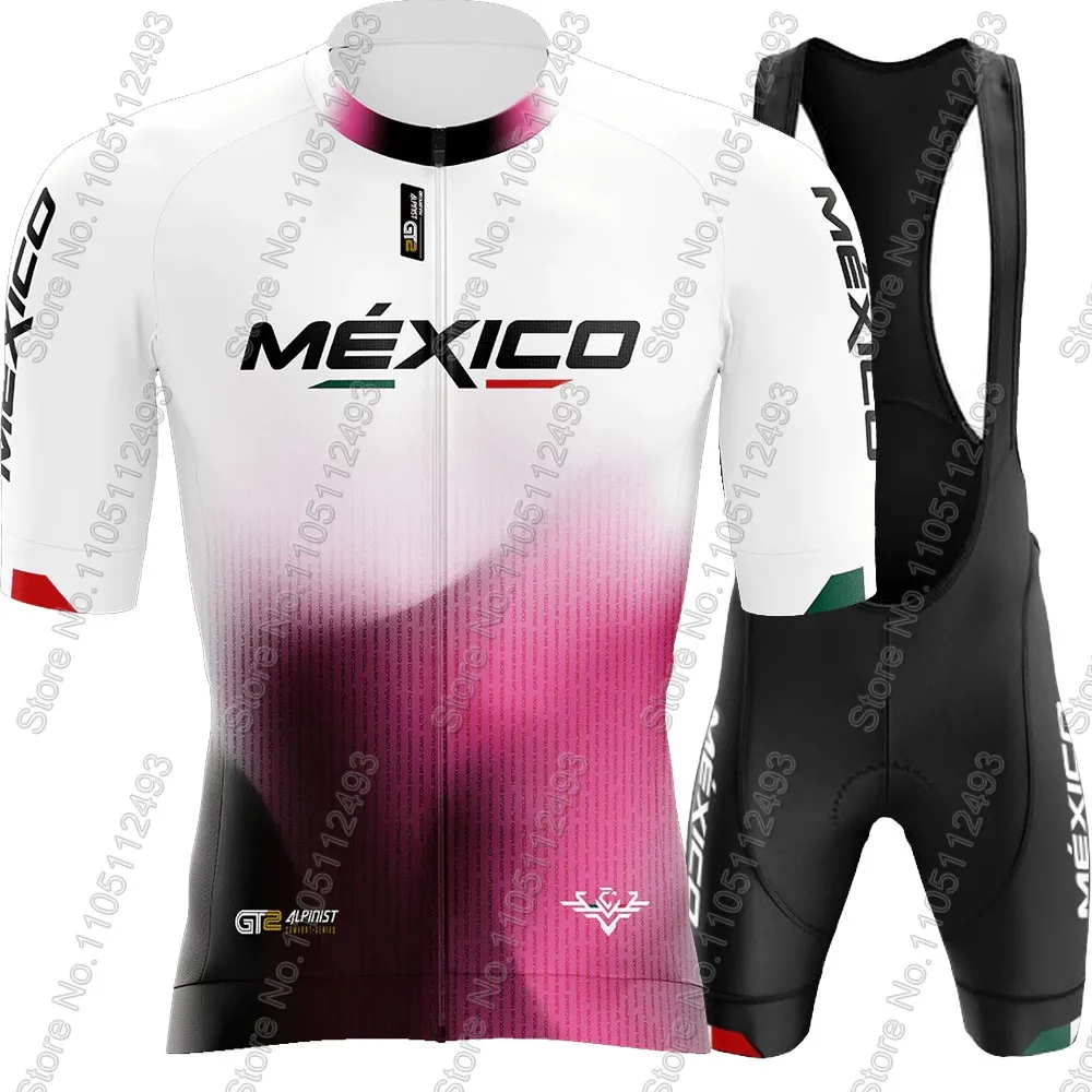Mexico 2025 Cycling Jersey Set Summer Mexican Men Clothing Road Bike Shirts Suit Bicycle Bib Shorts MTB Ropa Maillot - Image 5