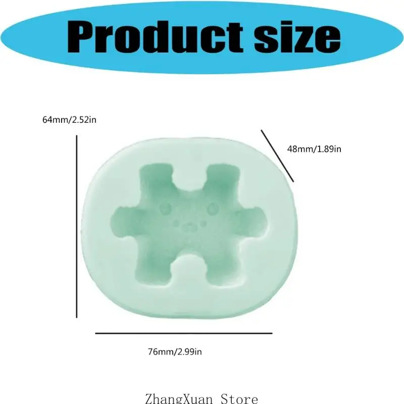 Flexible Kerzenherstellungsform, Cartoon-Puzzle-Silikonform zur Herstellung von Kerzenseife, 3 x – Detail 6
