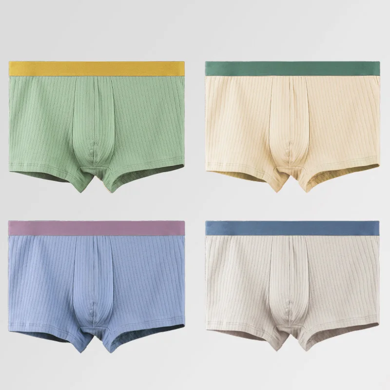 

3PCS Men's underpants men's antibacterial cotton four-corner pants thin and breathable