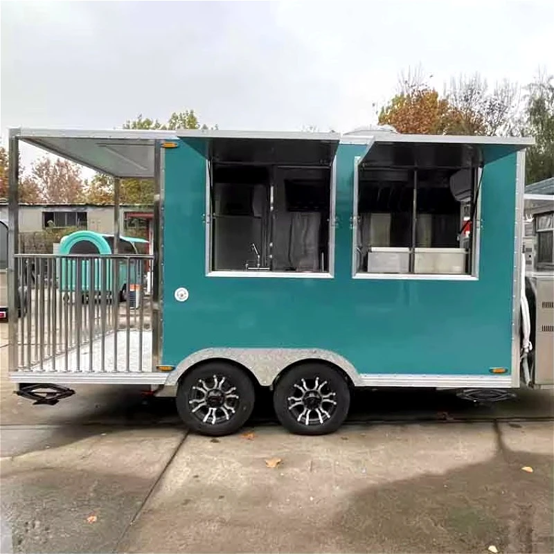 

Multi-Function Food Trailer Cart Cuisine Mobile Vending Truck Street Food Vendor Equipment Festival Service