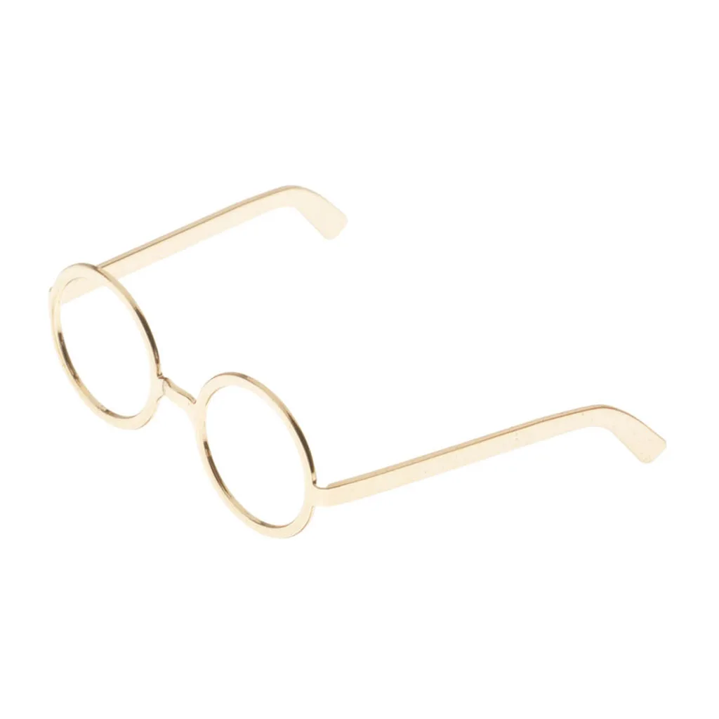 1/6 Doll Metal  Eyeglasses Spectcles No Lens Glasses Decoration for /DID/DML/TC 12 Inch Male And Female Body