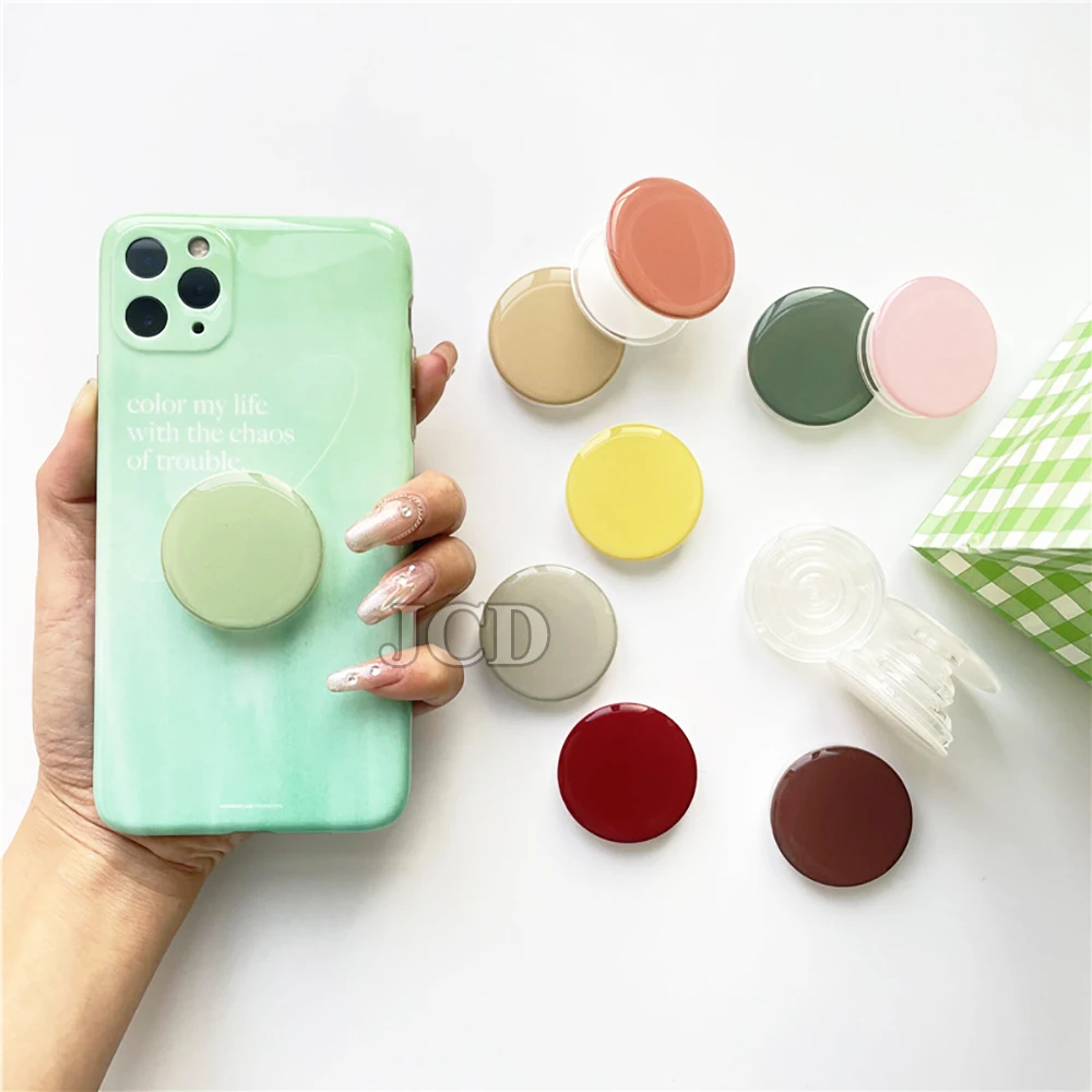 Enchufe de teléfono brillante de lujo para iPhone 15, 14, 12, 13, soporte de anillo de dedo para Xiaomi y Huawei