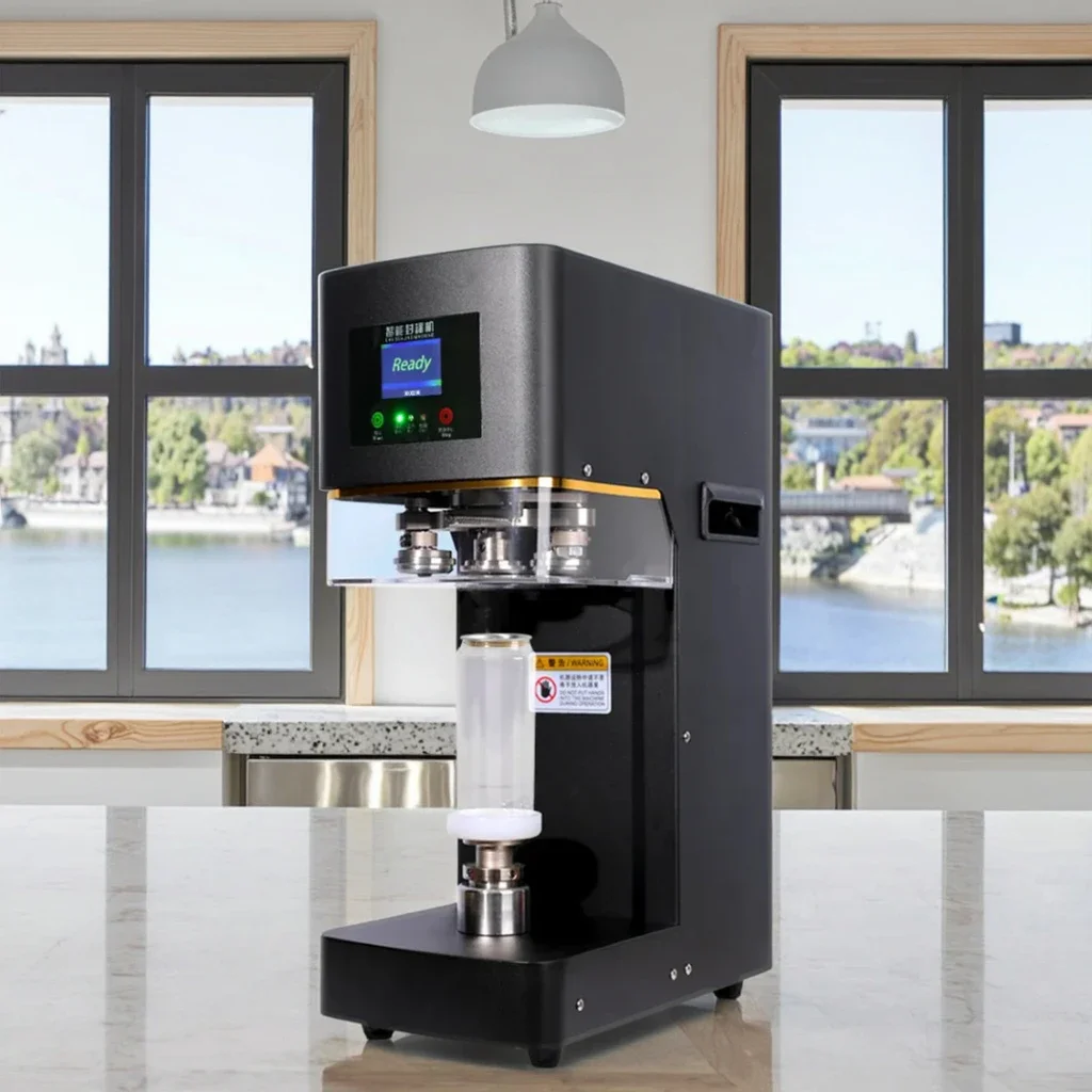 Efficiency Non-Rotary Soda Juice Automatic Sealing Can Machine Canning Machine Commercial Can Sealing Machine