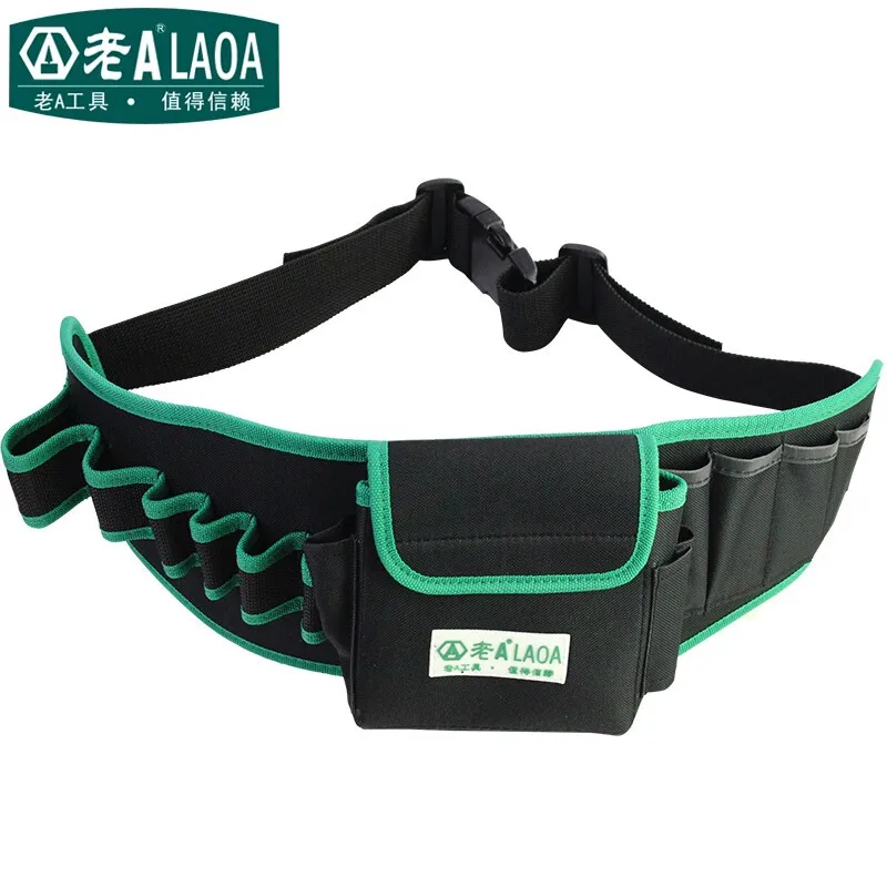 LAOA Waist Tool Bag Waterproof Multi Function Portable Easy to Carry Screwdriver Pliers Electrician Repair Belt