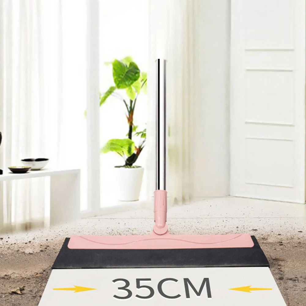 180° Rotatable Magic Rubber Broom Magic Silicone Cleaning Squeegee Pet Hair Dust Brooms Bathroom Floor Wiper Home Cleaning Tools