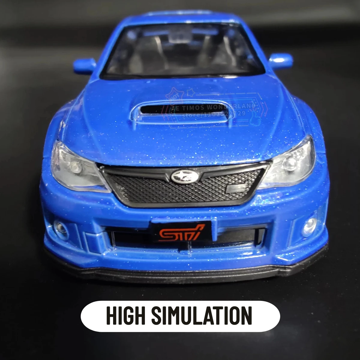 サブラックスsti 2010スケールメタルダイキャスト車モデル、ホームオフィスミニチュアアート車、ホビーデコレーション、子供男の子のおもちゃ、1:36