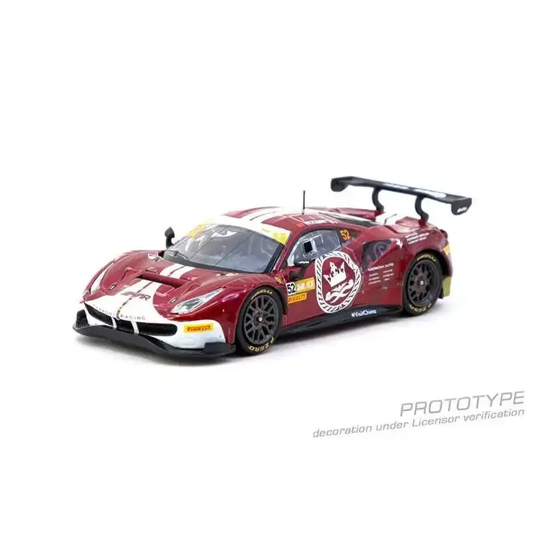 Voorverkoop TW 1:64 Ferrari 488 GT3 Macau GT Cup FIA GT WK 2023 Diecast Auto Model Collectie Speelgoed Tarmac Werkt