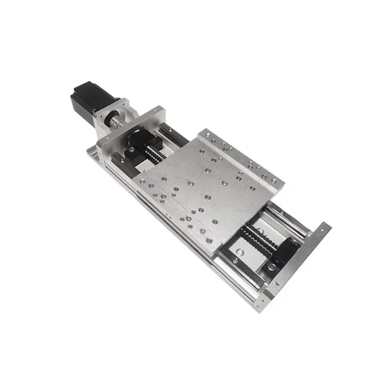 X-axis Displacement Platform Fine-tuning Precision Slide Table Ball Screw Linear Guide Rail Effective Stroke 30-125mm 1 Year