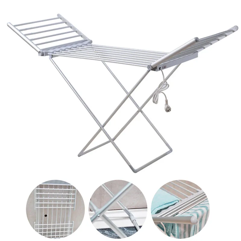 Portable Foldable Clothes Dryer Electric Drying Rack Constant Temperature Drying Clothes Warm Air