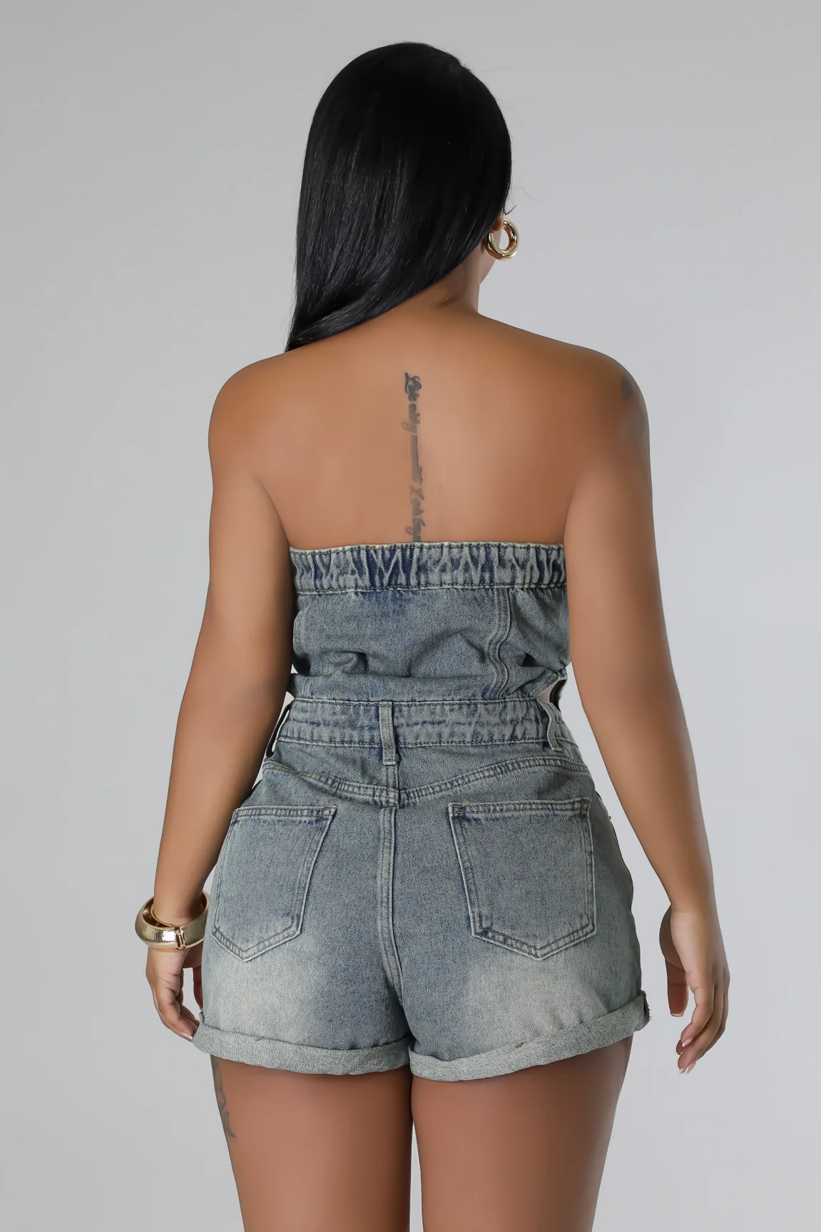 Denim Tie Dye Jumpsuits 2025 Summer Clothes Y2K Streetwear Women Elegant Jean Jumpsuit Pant Bodycon Sexy One Piece Rompers