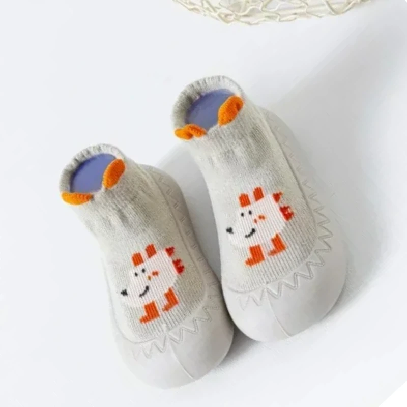 

Детские напольные туфли и носки, 1 пара обуви для малышей, новая нескользящая обувь на резиновой подошве для новорожденных, детские носки