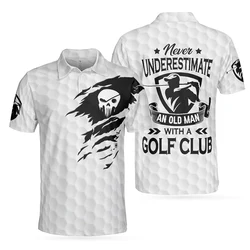 Nuova maglietta da Golf da uomo manica corta Polo moda estate sport all'aria aperta t-Shirt elasticizzata Casual vestiti traspiranti ad asciugatura rapida