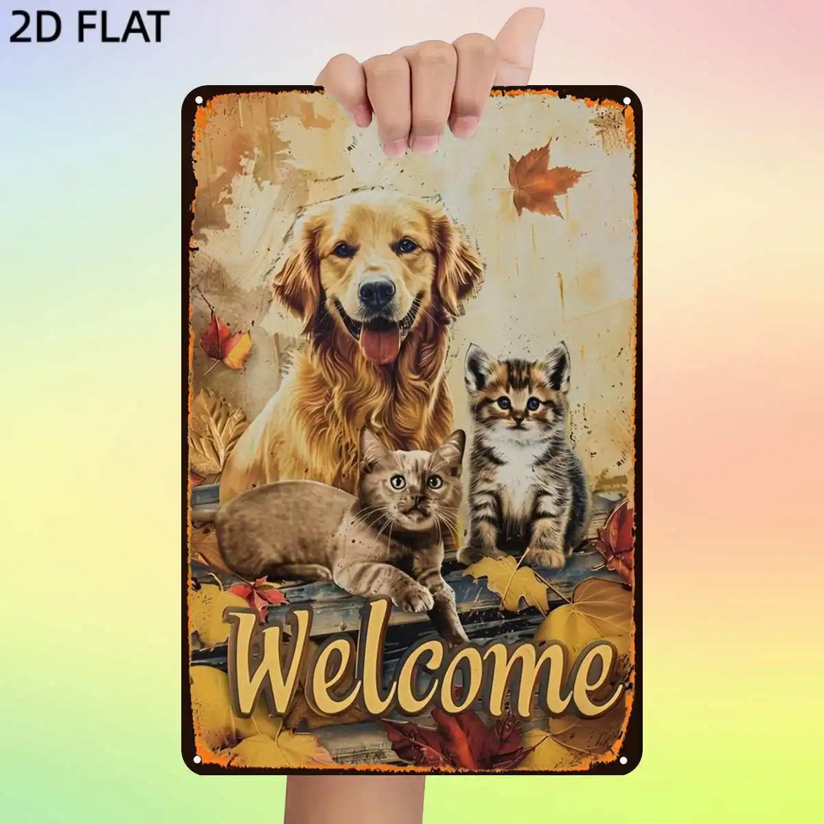 2D Flat,1pc,Retro 