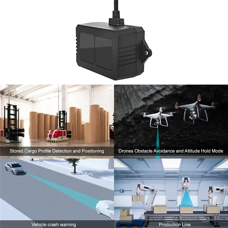 

CABE-TF02 Pro Mid-Range Distance Sensor, 1000Hz Frame Rate And 40Meters Operating Range Lidar Module For Indoor/Outdoor/Robot