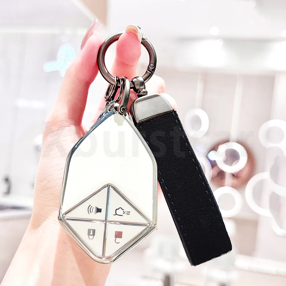 

Модный чехол из ТПУ с 4 кнопками для 2022 2023 2024 Changan DEEPAL S7 SL03, чехол для дистанционного ключа автомобиля, держатель, брелок, аксессуары