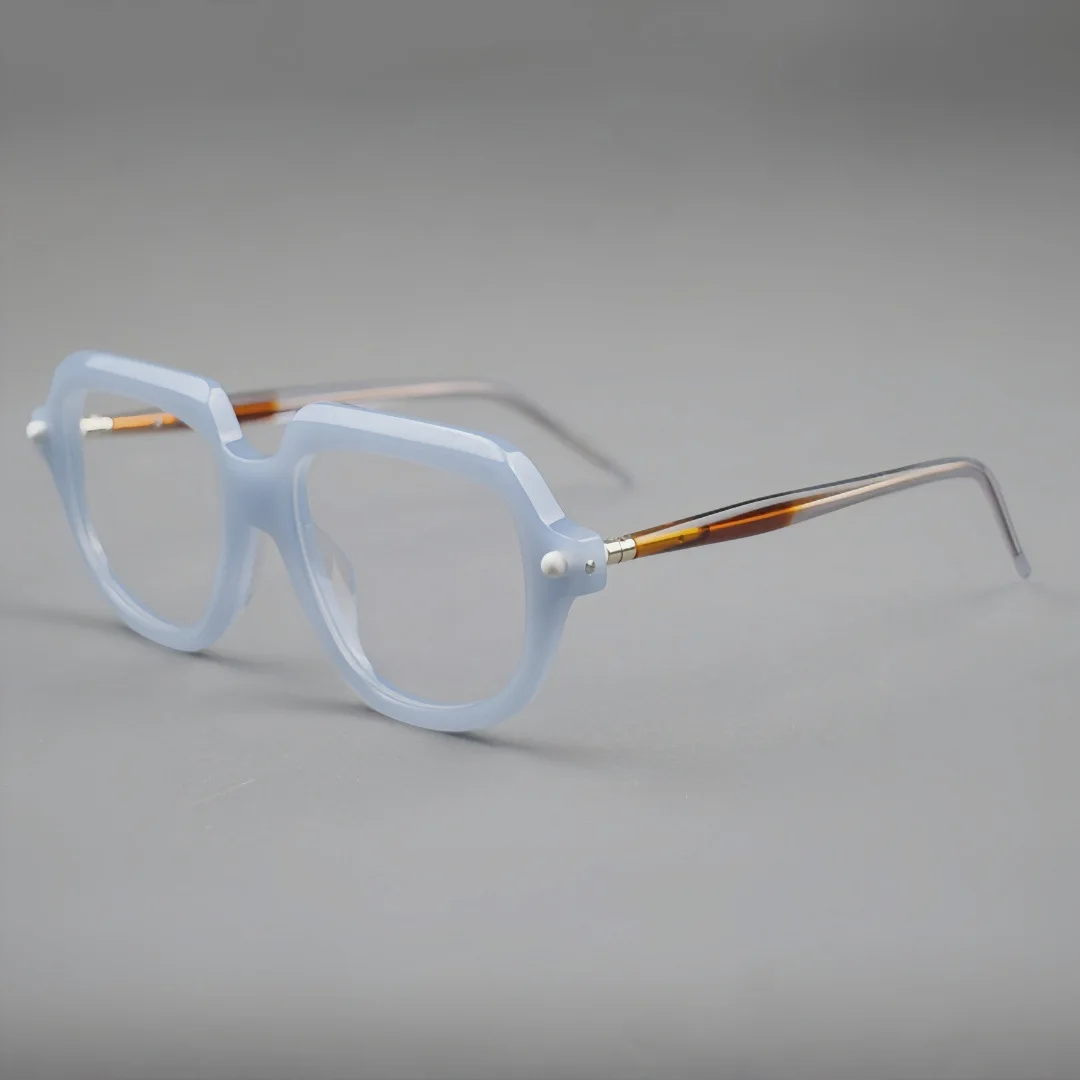 

2025 Fashion Artistic Glasses Frame for Men Myopia Reading Custom Prescription Eyeglasses Vintage Women Optical Acetate Eyewear