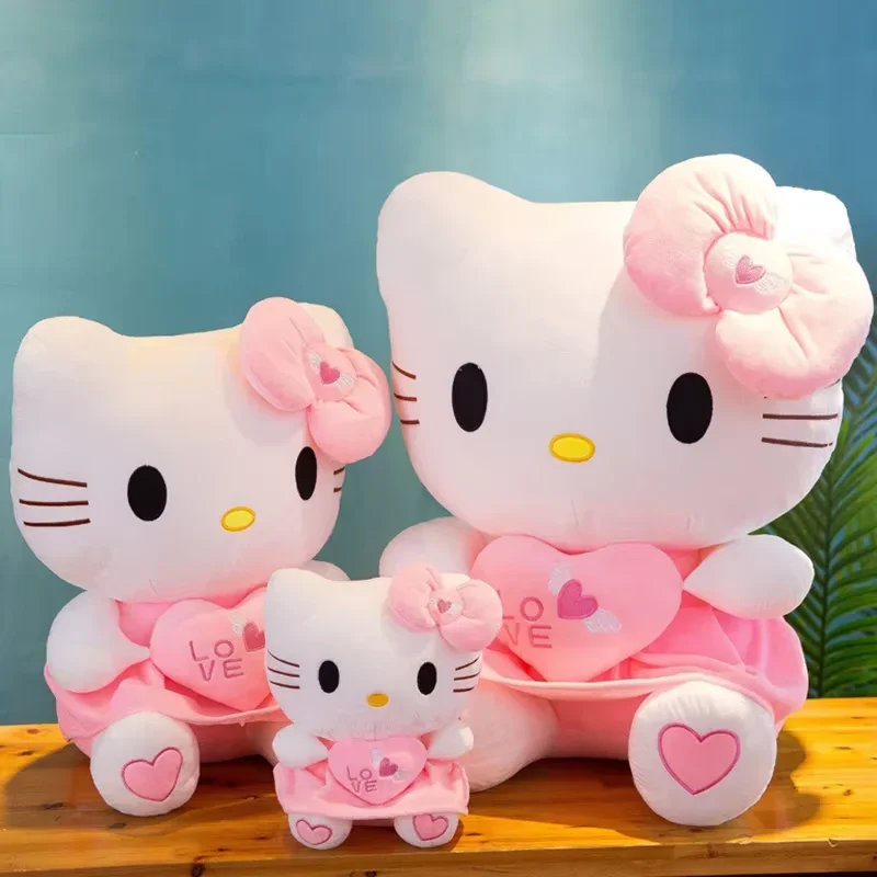 Olá Kitty Cartoon Bonito Brinquedo de Pelúcia Sanrio Travesseiro Macio Boneca Presente de Aniversário de Menina