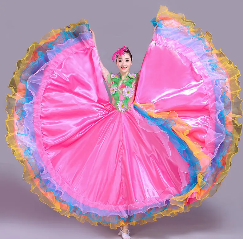 

Women Opening dance Long skirted female adult new performance dress Modern dance long dress Stage backup dancer performance