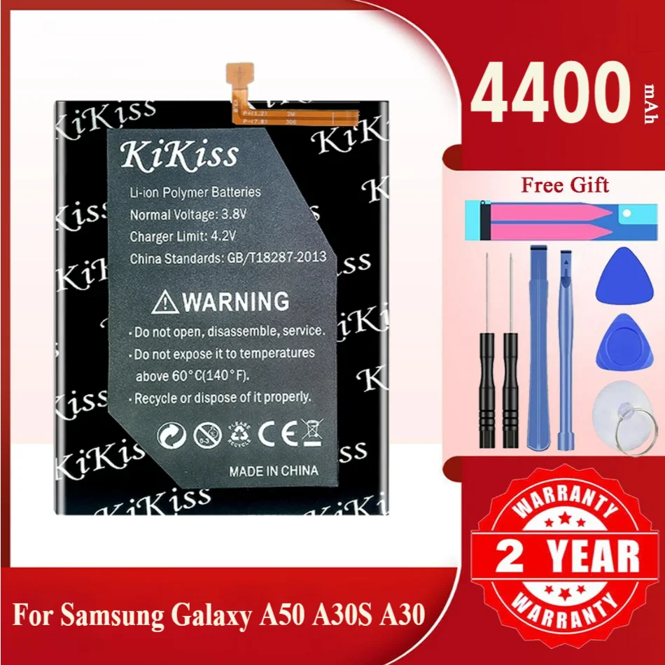 For SAMSUNG EB-BA505ABN EB-BA505ABU 4400mAh Battery for SAMSUNG Galaxy A50 A505F SM-A505F A505FN/DS A505GN/DS A505W A30s A30