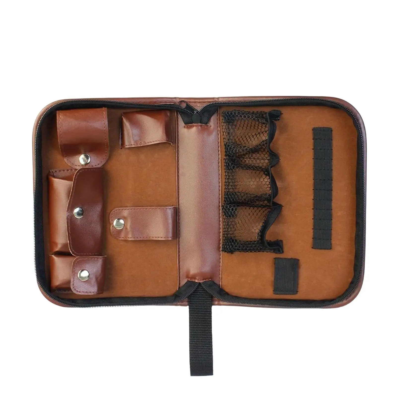 Golf Ball Bag Pouch Carrying Case Compact Multipurpose Portable PU Leather Equipment Organizer Convenient Golf Accessory Bag