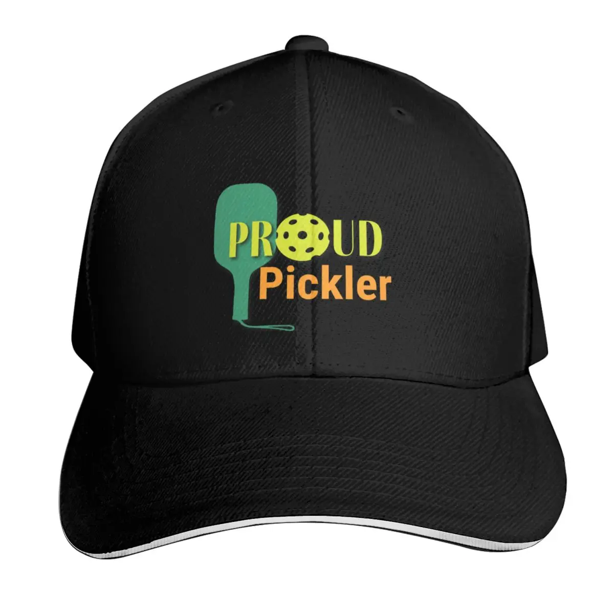 Proud Pickler - Fun Love Pickle-ball Baseball Cap Summer Beach Travel Streetwear Hip Hop Trendy Vintage Retro Embroidered