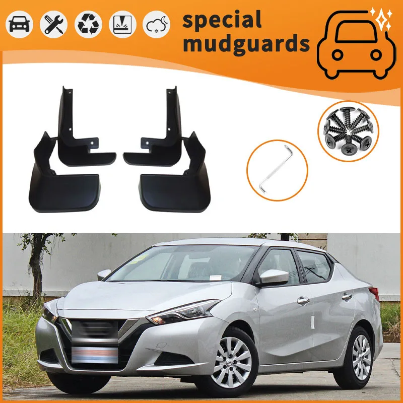 

For 16-20 models Nissan Bluebird Mudguards Fender Mudflaps Front Rear Flares Splash Guards Cover Car Accessorie