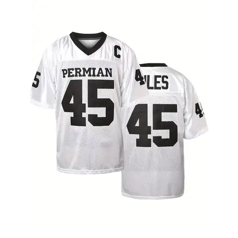 Miles Black Men's Football Jersey, High School Football Jersey, Friday Night Light Shirt S-6XL