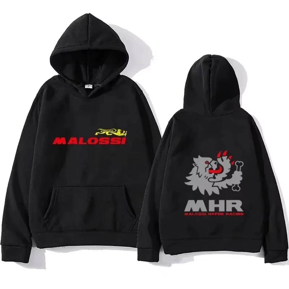 2026 Men Autumn Racing Beast Graphic Hoodie & Crew Neck Sweatshirt Black Casual Streetwear Fashion Daily Trendy Tops