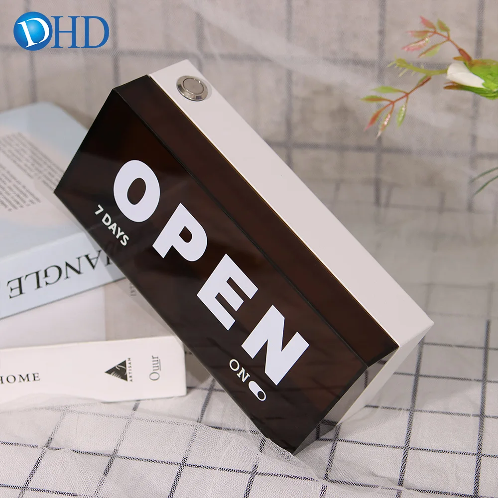 منتج جديد الإعلان مخصص مفتوح صمام ثنائي باعث للضوء الإضاءة لافتات صندوق إضاءة صغير صمام ثنائي باعث للضوء متجر لافتات #5