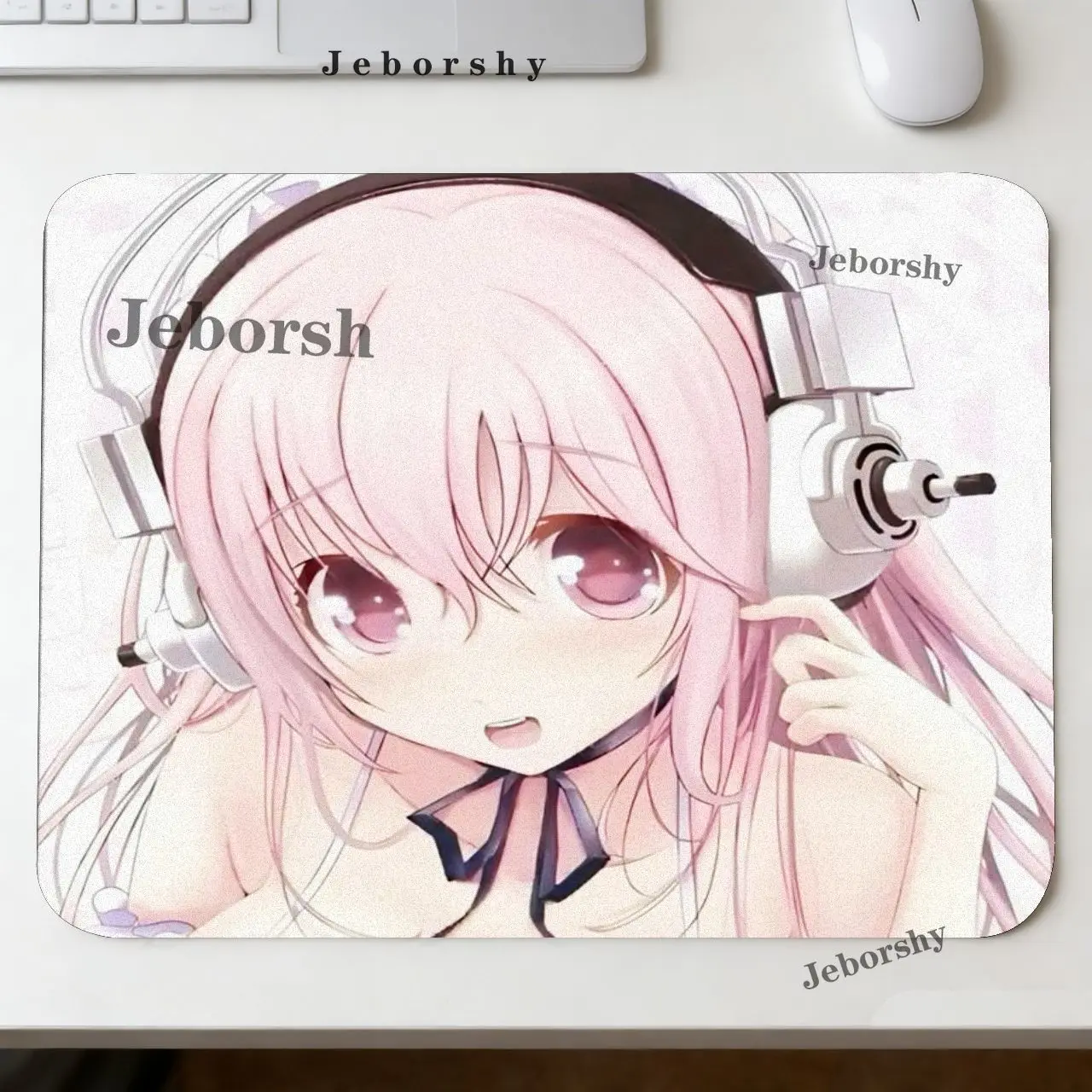 Cute Anime Girl S-Super S-Sonico Mouse Pad small Office Desk Mat Waterproof Desktop Keyboard Desk Pad Gaming Mousepad