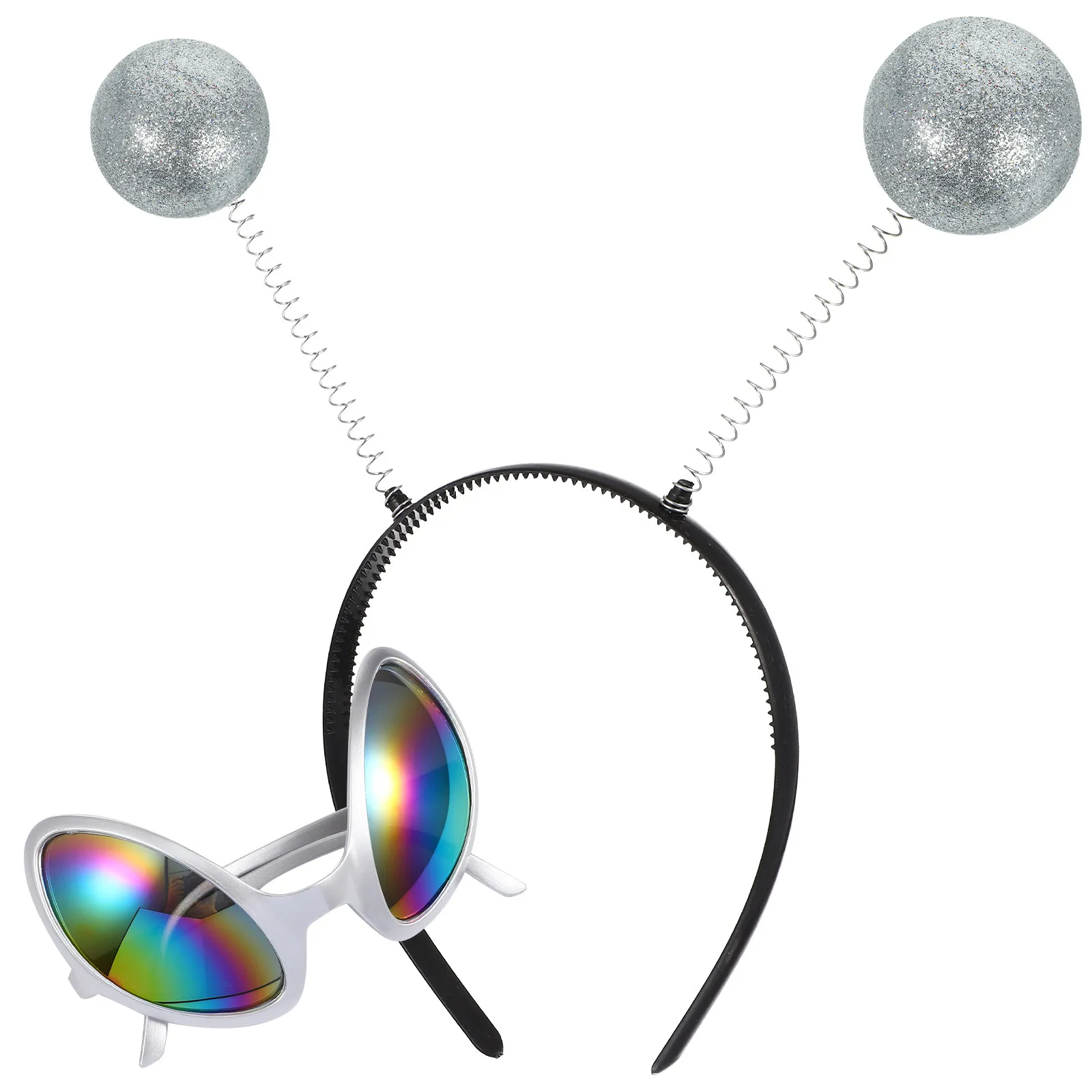 2Pcs Cosplay Party Accessories Saucer Man Headdress Lightweight Comfortable Hair Band for Festival Wear Fun Photography Prop