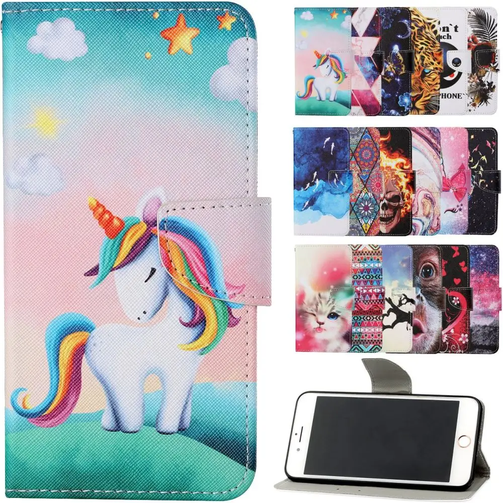 

Чехол-накладка Pop Unicorn Feather Capa Coque для Xiaomi Mi 11 Lite 10T Poco X3 NFC Redmi Note 10 Pro 10S 4G 5G с подставкой и росписью D