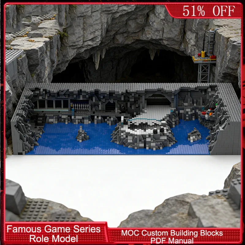 6353ピース 組み立て式バットケイブMOCカスタマイズモジュラービルディングブロックブリック教育モデルテクノロジーDIY男の子向け組み立ておもちゃギフト