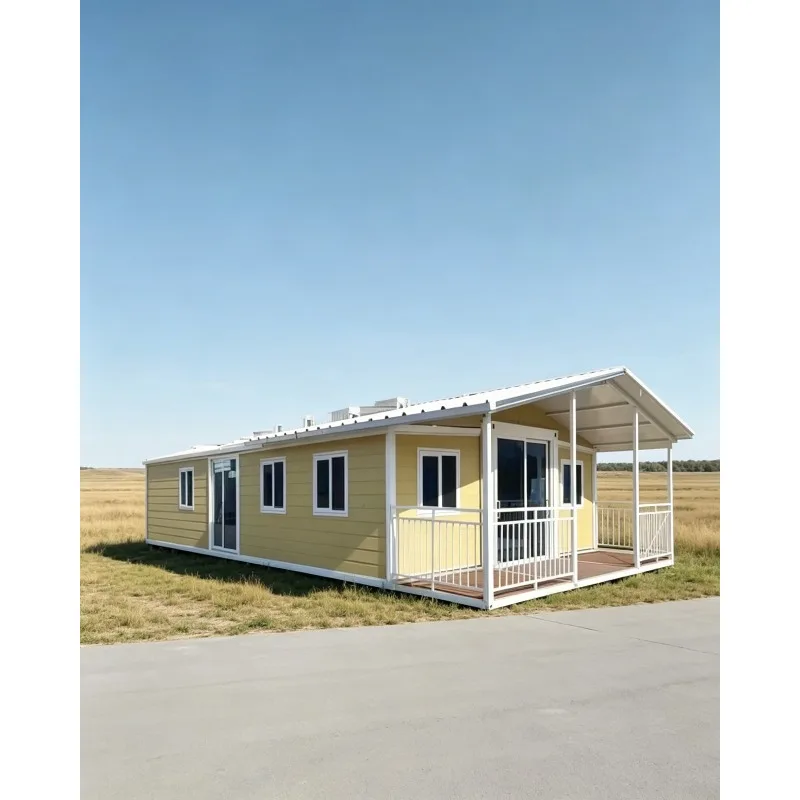 40ft Expandable Container House 5 Bedroom Prefab Home Foldable Modular Cabin Luxury Steel Frame Family House