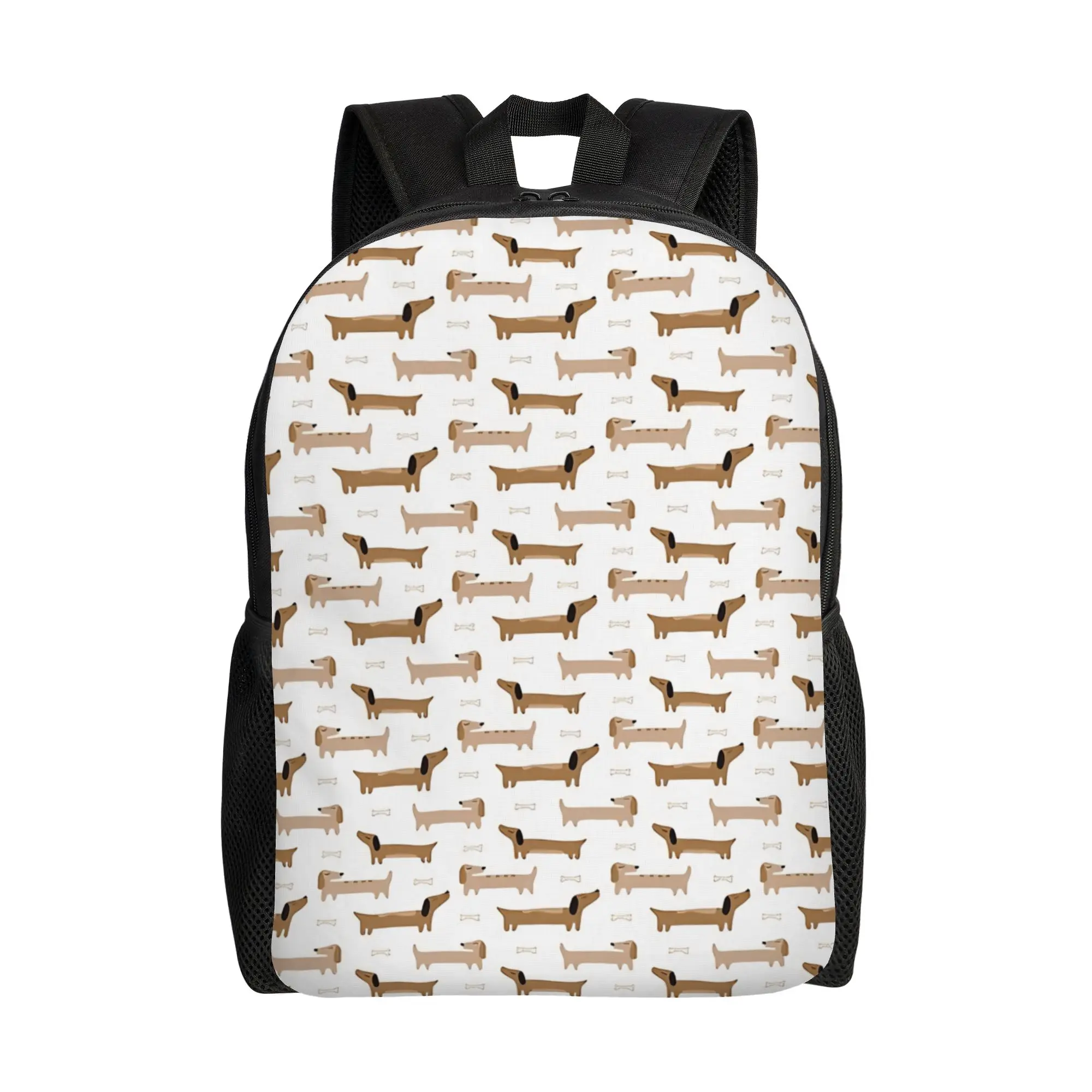 Dachshund Dog Pattern Backpack  Pretty Backpacks Women University Pattern School Bags High Quality Rucksack