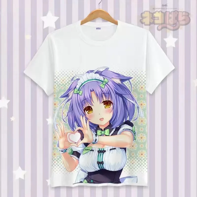 PARA Chocolat Cosplay T-Shirt Anime Vanilla T Shirt Fashion Men Women Student Cotton Tops New Short Sleeve Tees