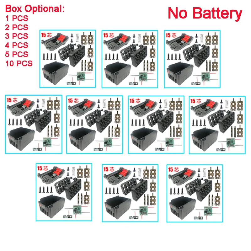 Li-ion Battery Case Charge Protection Circuit Board PCB For Lomvum Zhipu Hongsong Jingmi no For Makita 18V Lithium Battery Box