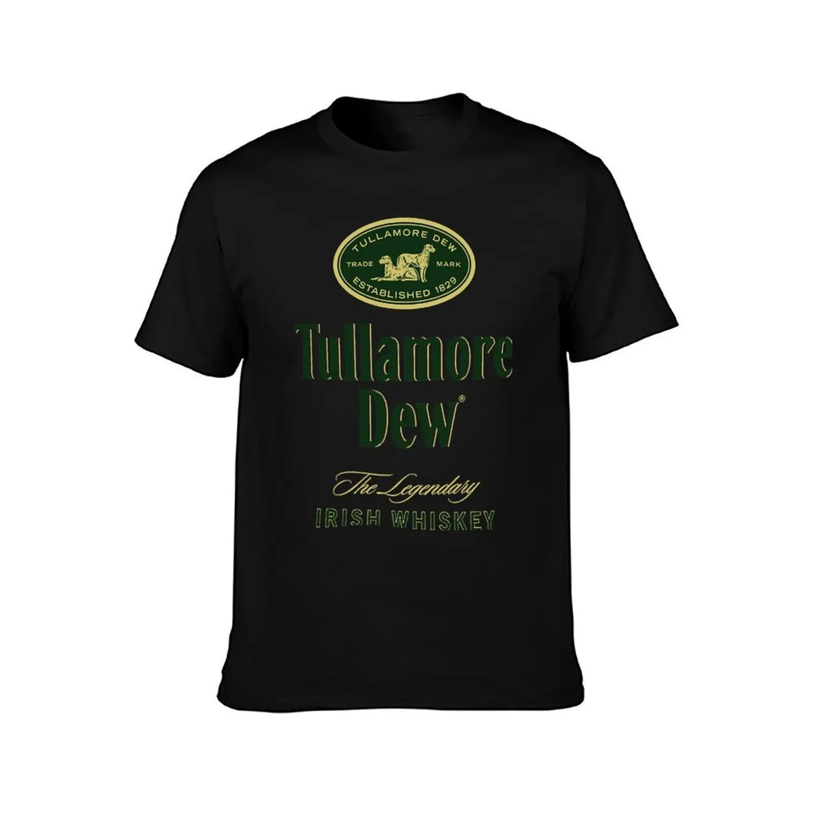 Tullamore DEW Company logo brewery locals T-Shirt, Summer Casual Cotton Tee, Oversized Streetwear Tops, Vintage Graphic Print