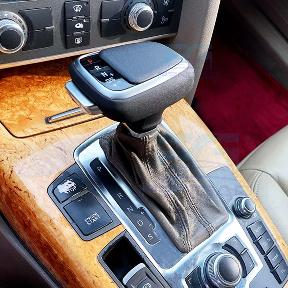 LED Gear Shift Knob For Audi A5 A6C6 C7 A7 Q5 8R Q7 4L S6 S7 A4 B8 T Gearbox Shifter Lever Interior Car Modification Accessories