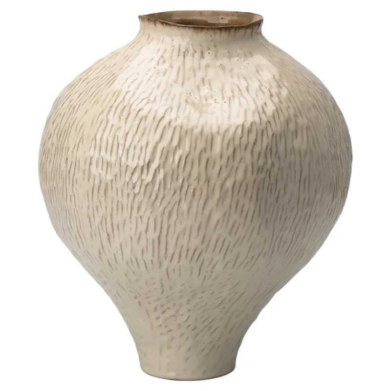 Large Ceramic Vase Wabi Sabi Style Retro Pottery Flower Arrangement Home Decor Zen Dried Flowers Living Room Entrance